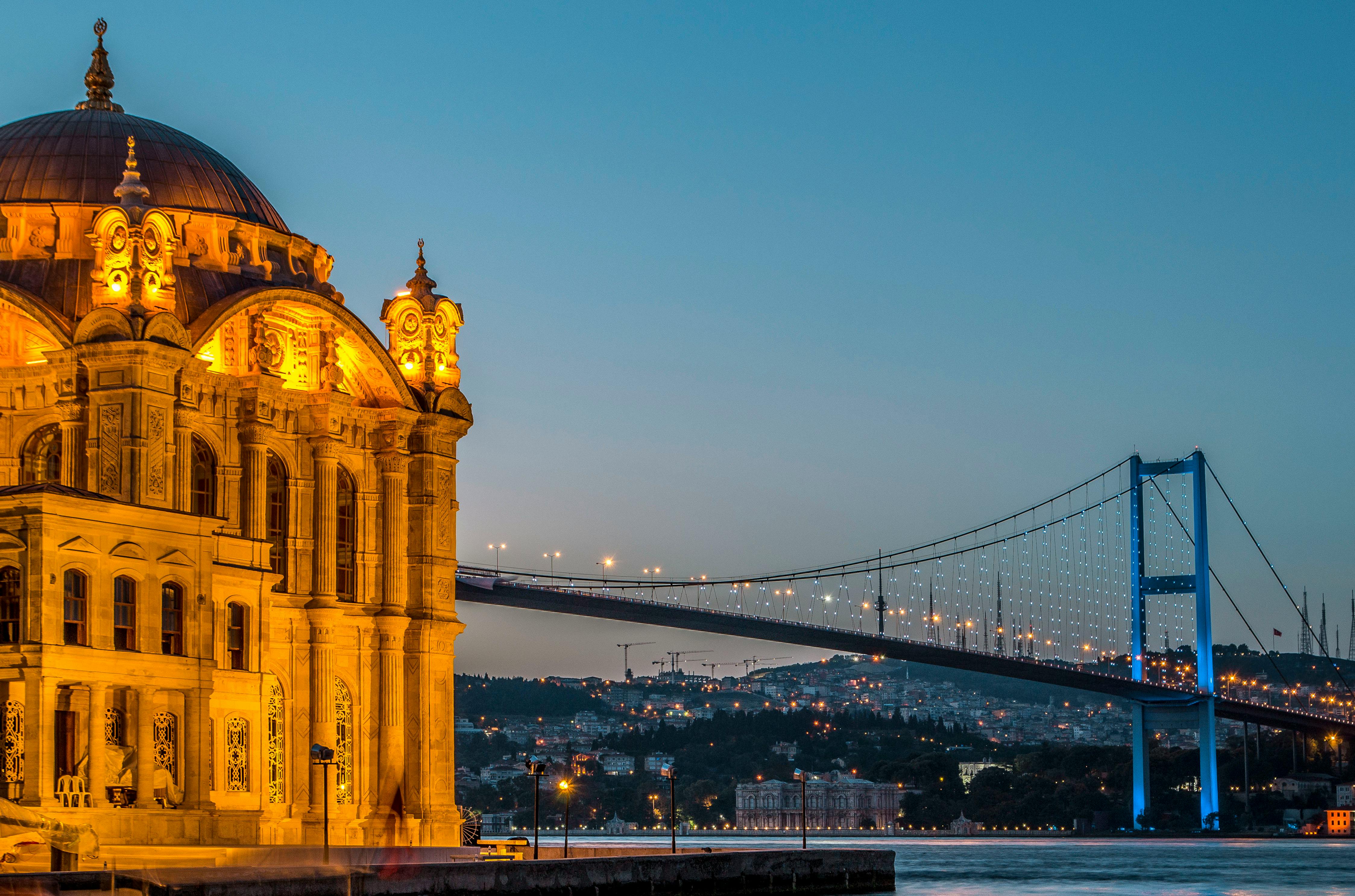 Mosque in Istanbul near the Bosporus